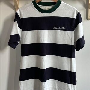 Aime Leon Dore Striped Black and White T-Shirt